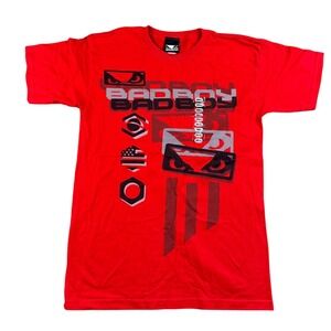 Vintage Bad Boy T-Shirt Men S Red MMA Eyes Graphic Cotton Streetwear Fight Y2K